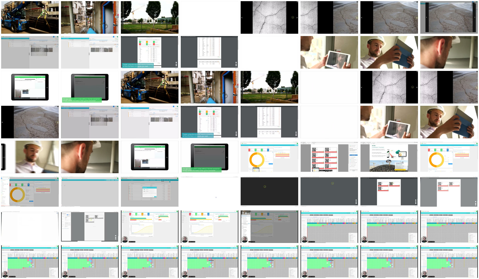 Walkthrough-frame contact sheet